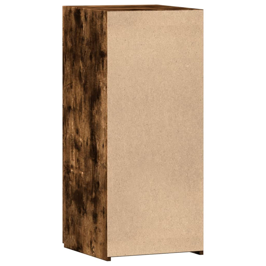 Dressoir 40x42,5x93 cm bewerkt hout gerookt eikenkleurig