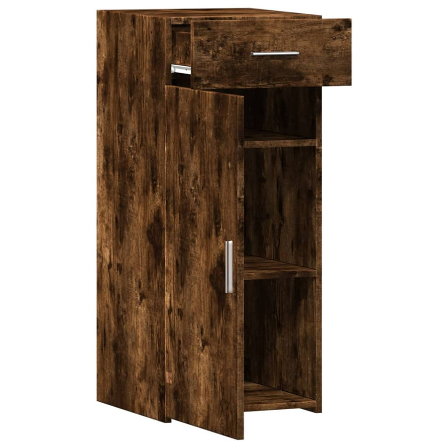 Dressoir 40x42,5x93 cm bewerkt hout gerookt eikenkleurig