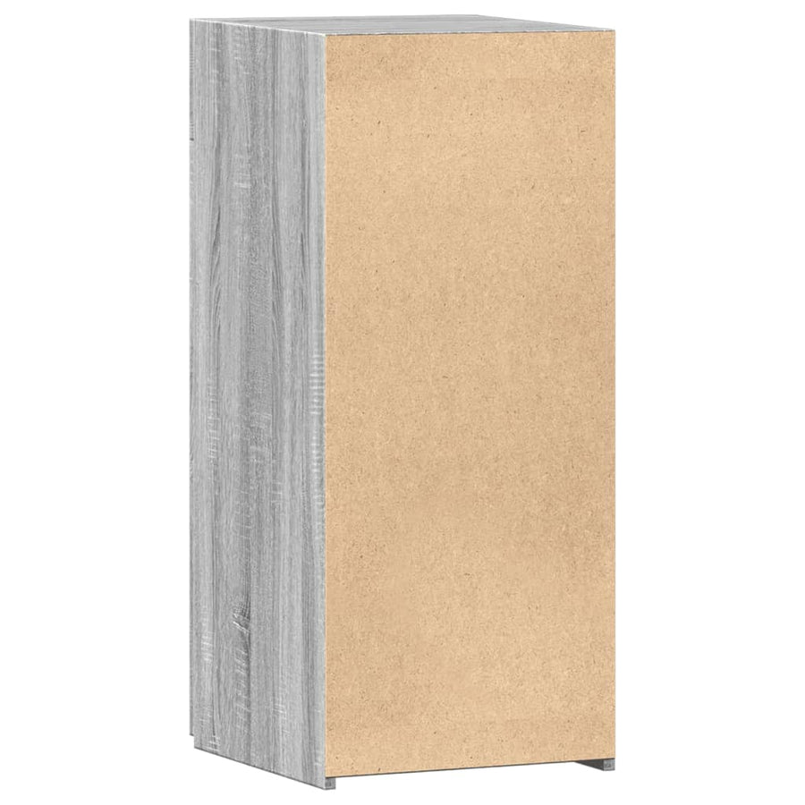 Dressoir 40x42,5x93 cm bewerkt hout grijs sonoma eikenkleur