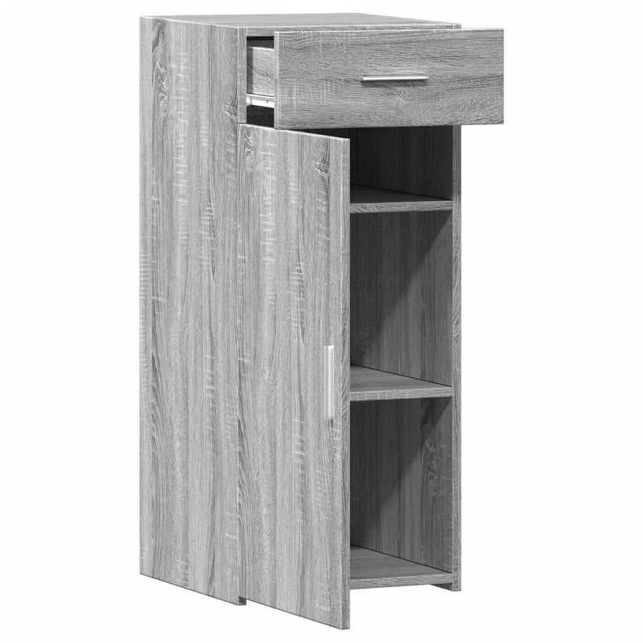 Dressoir 40x42,5x93 cm bewerkt hout grijs sonoma eikenkleur