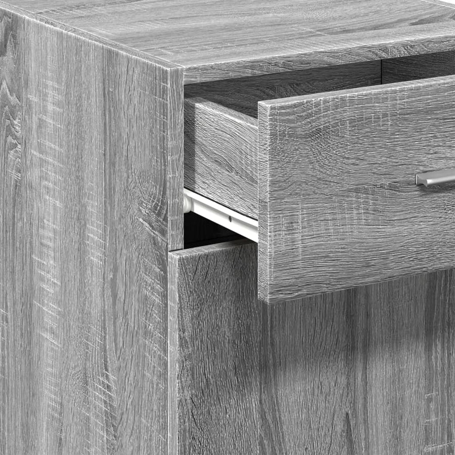 Dressoir 40x42,5x93 cm bewerkt hout grijs sonoma eikenkleur