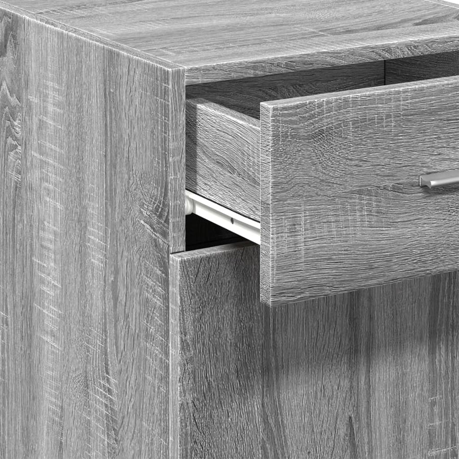 Dressoir 40x42,5x93 cm bewerkt hout grijs sonoma eikenkleur