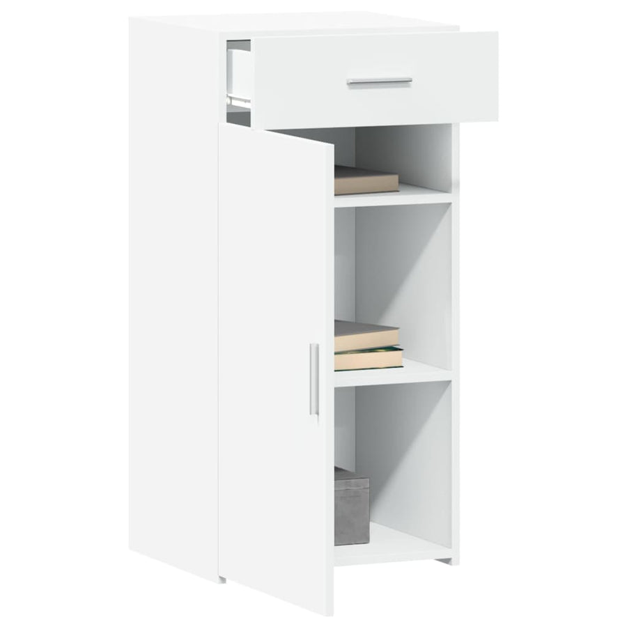 Dressoir 45x42,5x93 cm bewerkt hout wit