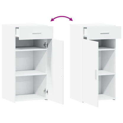 Dressoir 45x42,5x93 cm bewerkt hout wit
