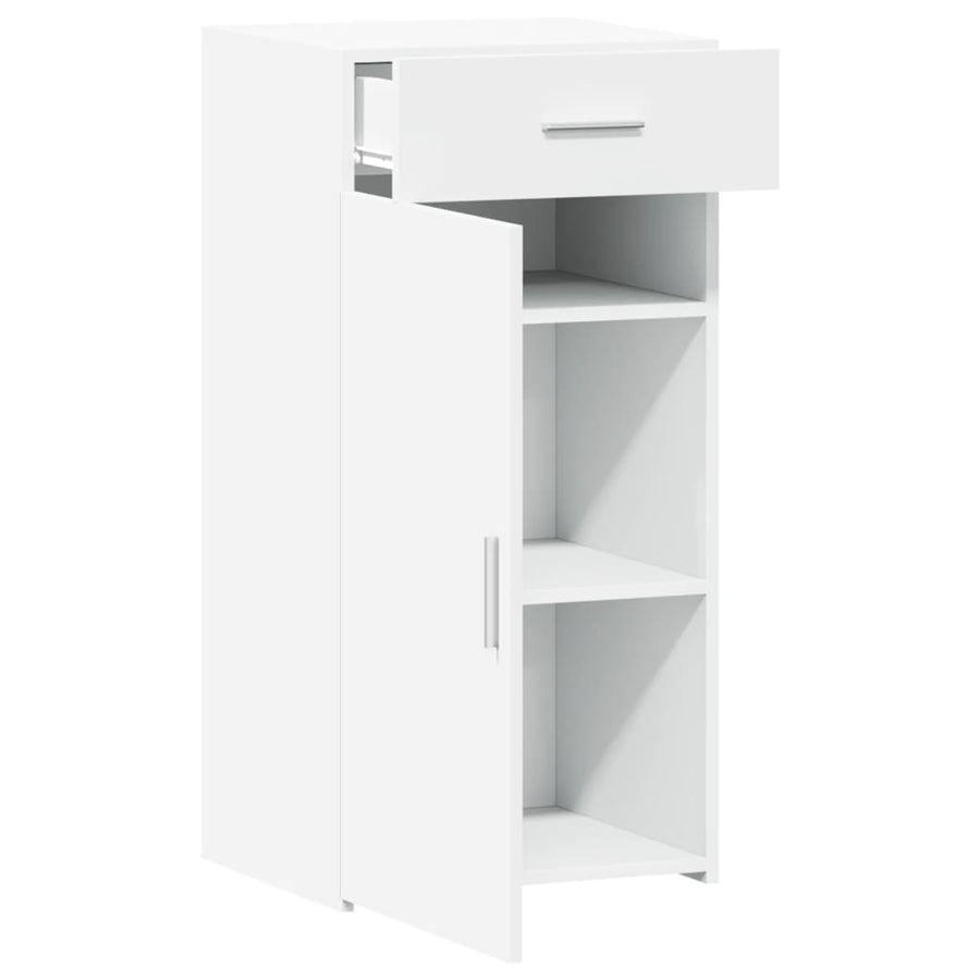 Dressoir 45x42,5x93 cm bewerkt hout wit
