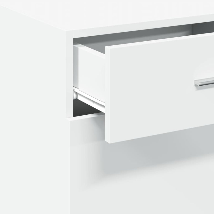 Dressoir 45x42,5x93 cm bewerkt hout wit
