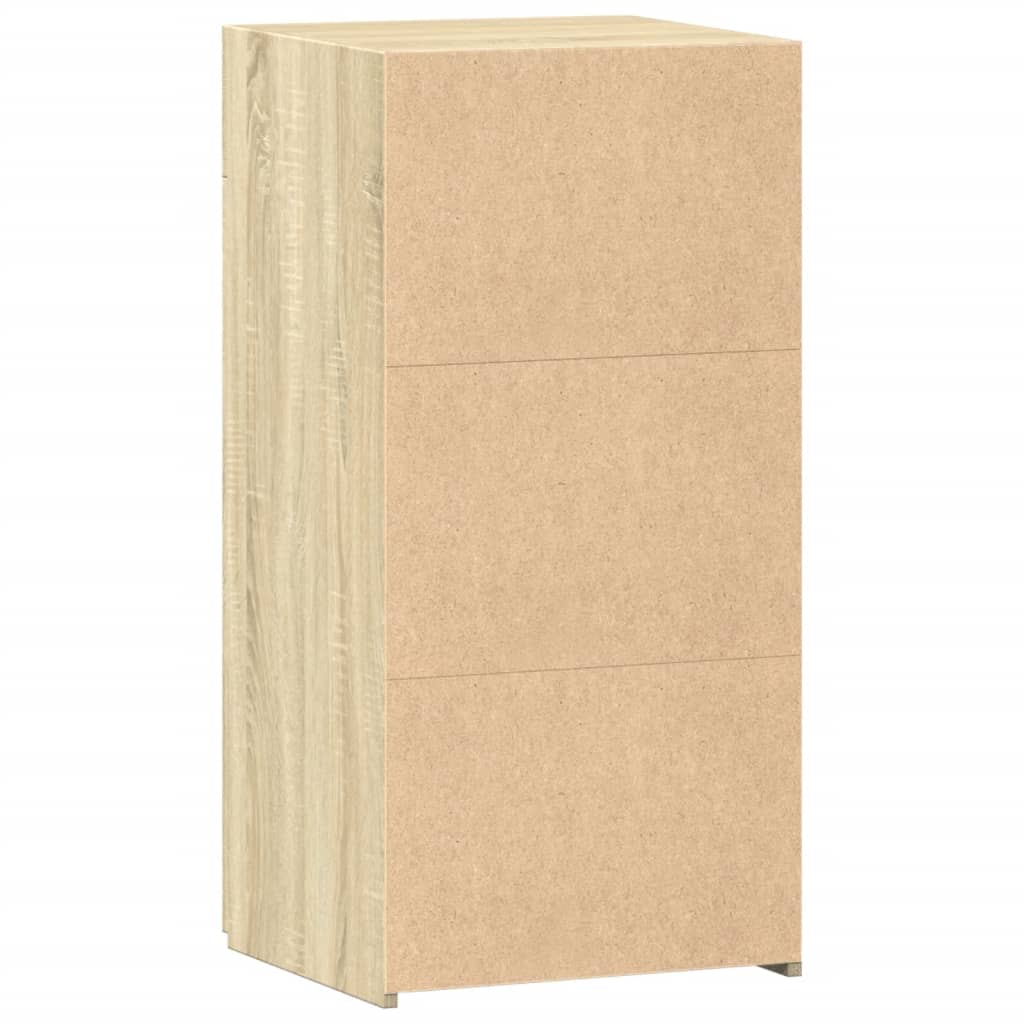 Dressoir 45x42,5x93 cm bewerkt hout sonoma eikenkleurig
