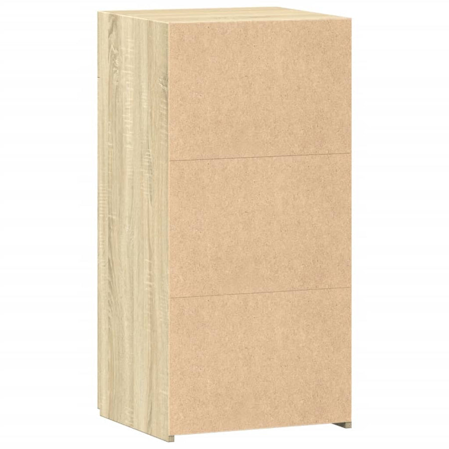 Dressoir 45x42,5x93 cm bewerkt hout sonoma eikenkleurig