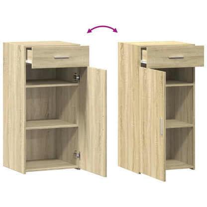 Dressoir 45x42,5x93 cm bewerkt hout sonoma eikenkleurig
