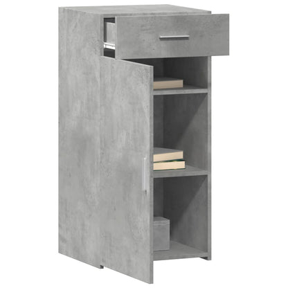Dressoir 45x42,5x93 cm bewerkt hout betongrijs