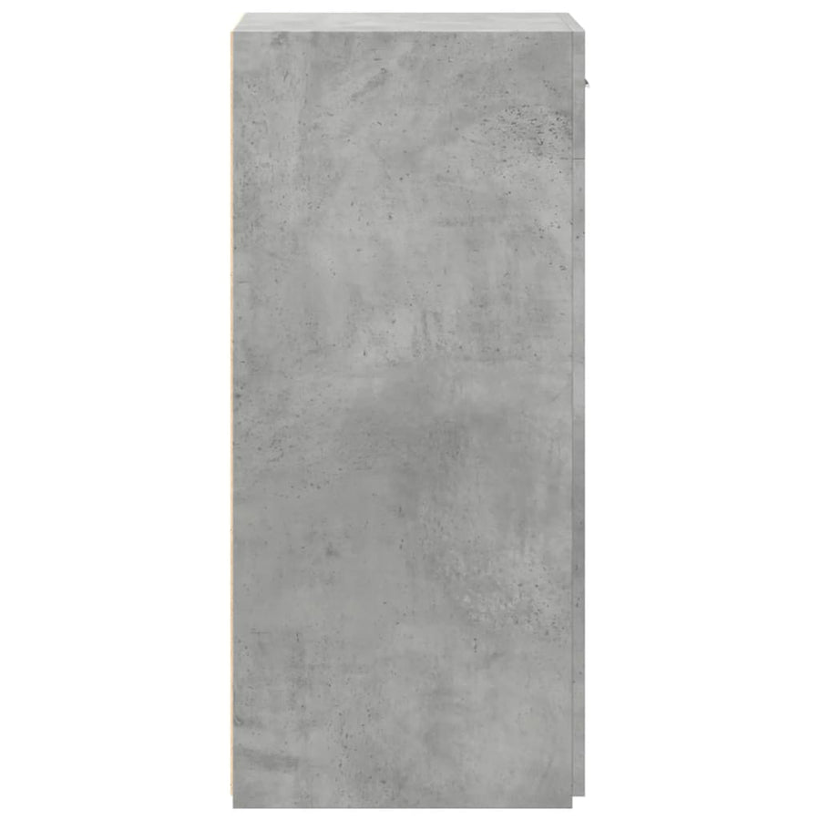Dressoir 45x42,5x93 cm bewerkt hout betongrijs