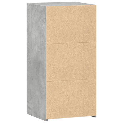 Dressoir 45x42,5x93 cm bewerkt hout betongrijs