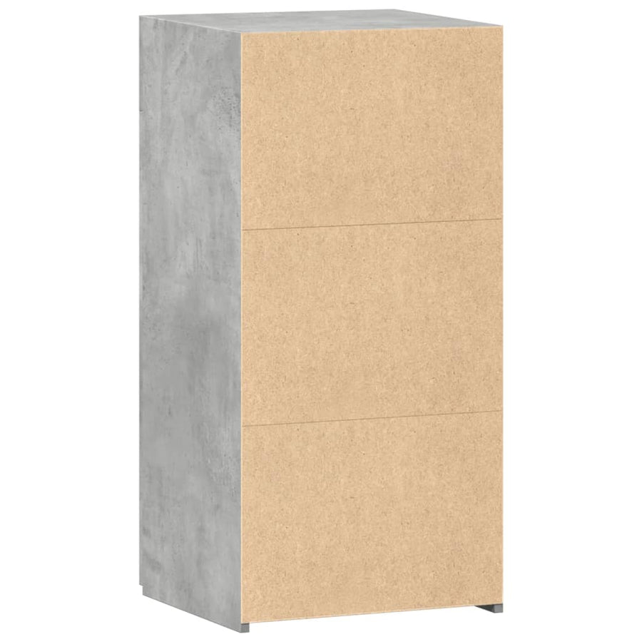 Dressoir 45x42,5x93 cm bewerkt hout betongrijs