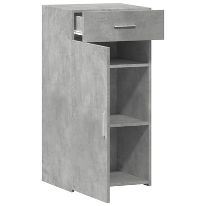 Dressoir 45x42,5x93 cm bewerkt hout betongrijs