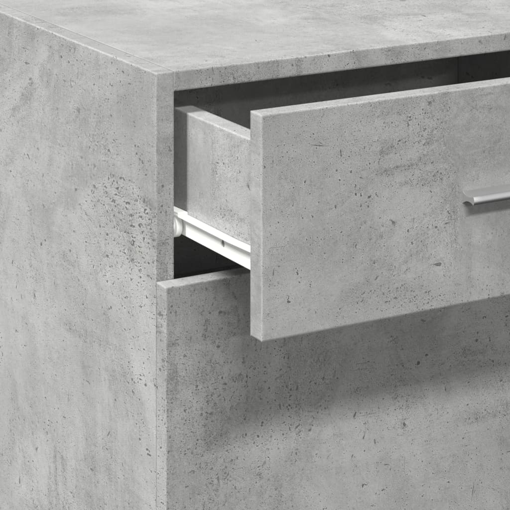 Dressoir 45x42,5x93 cm bewerkt hout betongrijs