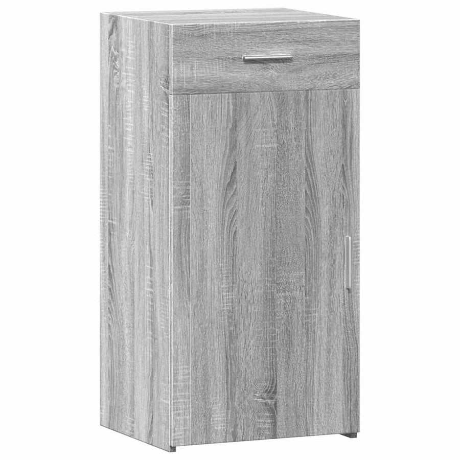 Dressoir 45X42,5X93 Cm Bewerkt Hout Eikenkleurig Grijs sonoma