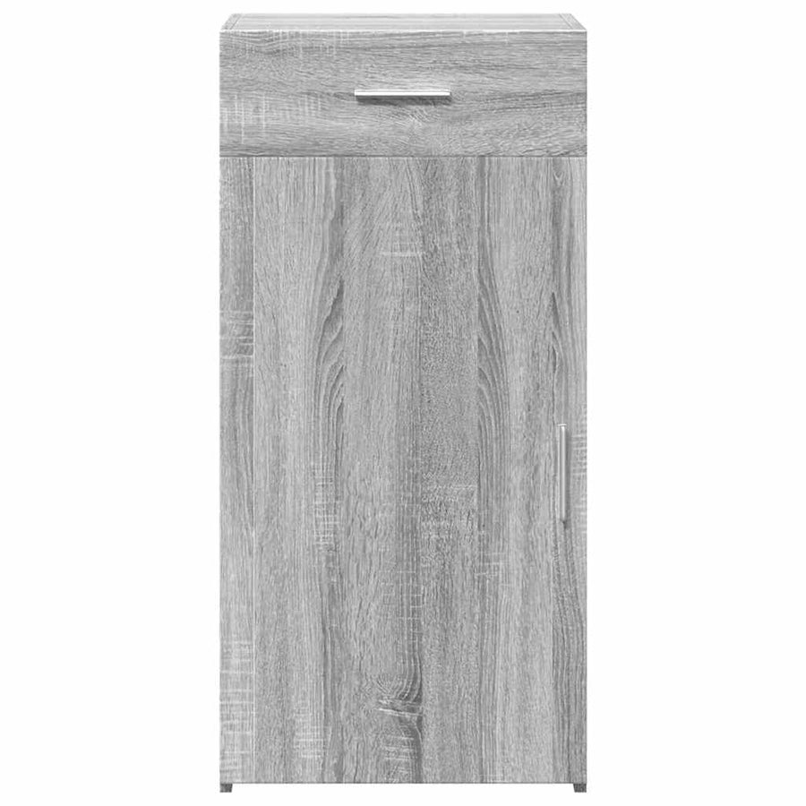 Dressoir 45X42,5X93 Cm Bewerkt Hout Eikenkleurig Grijs sonoma