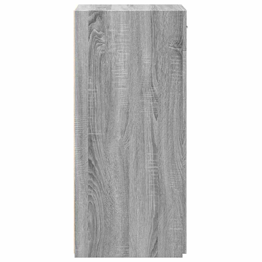 Dressoir 45X42,5X93 Cm Bewerkt Hout Eikenkleurig Grijs sonoma