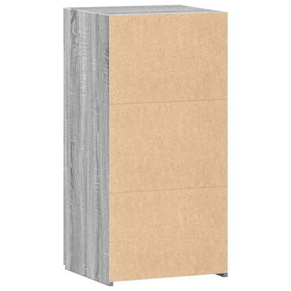Dressoir 45X42,5X93 Cm Bewerkt Hout Eikenkleurig Grijs sonoma