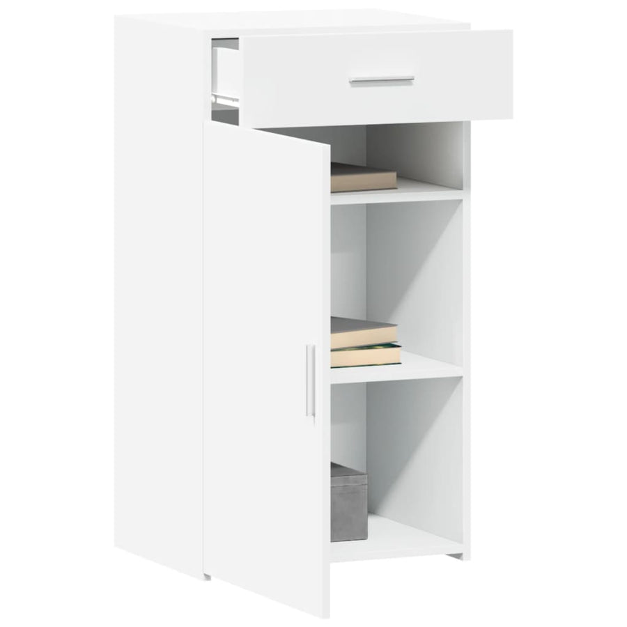 Dressoir 50x42,5x93 cm bewerkt hout wit