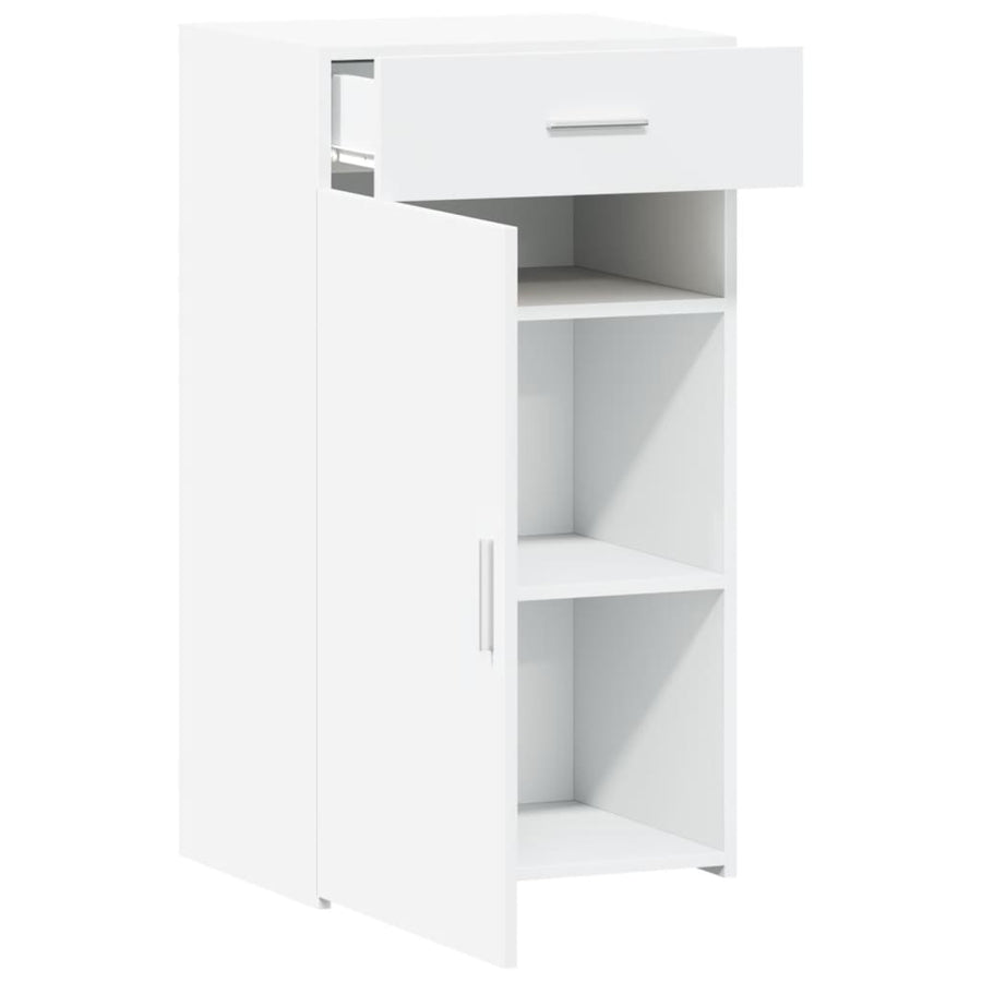 Dressoir 50x42,5x93 cm bewerkt hout wit