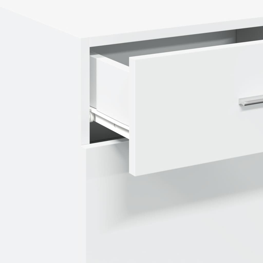 Dressoir 50x42,5x93 cm bewerkt hout wit