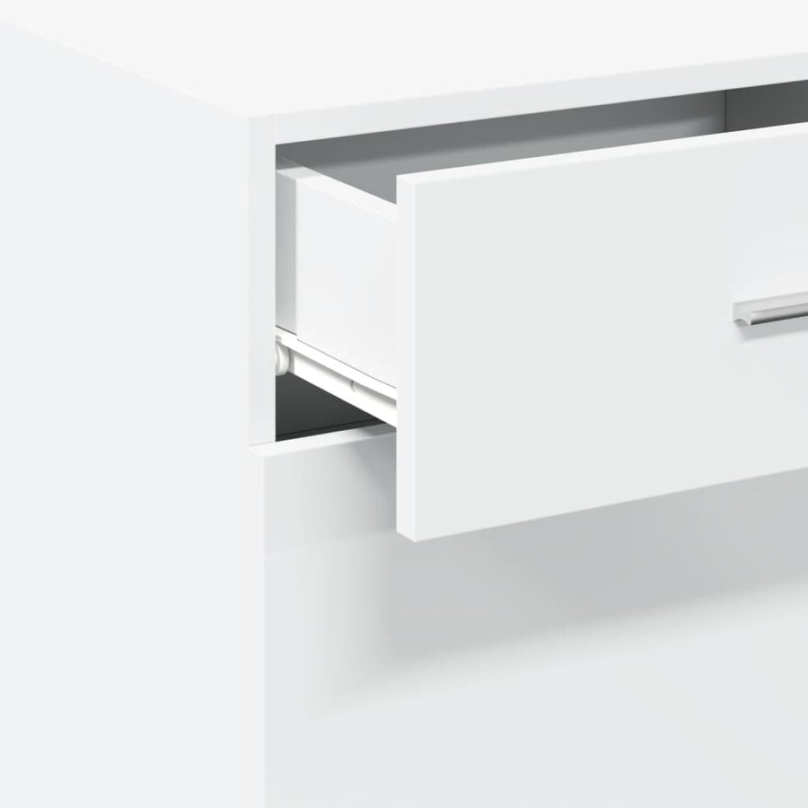 Dressoir 50x42,5x93 cm bewerkt hout wit