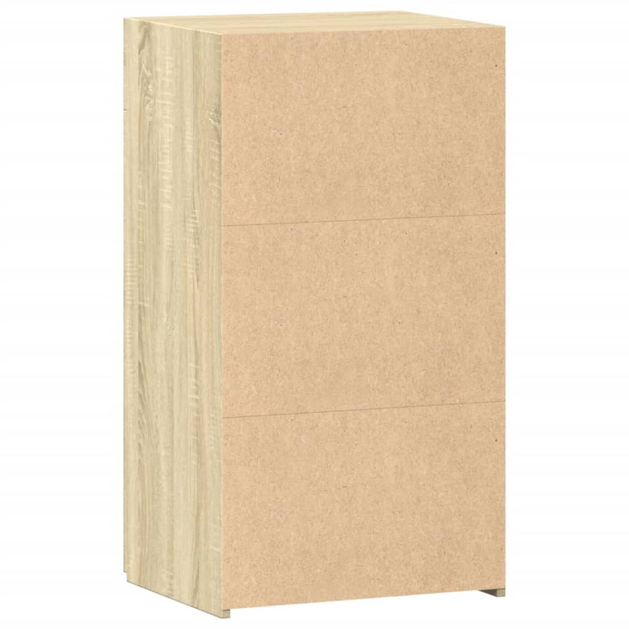 Dressoir 50x42,5x93 cm bewerkt hout sonoma eikenkleurig
