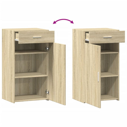 Dressoir 50x42,5x93 cm bewerkt hout sonoma eikenkleurig
