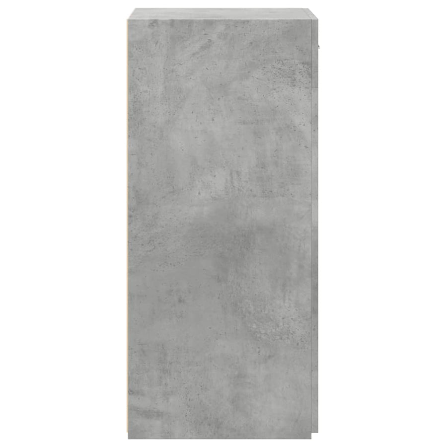 Dressoir 50x42,5x93 cm bewerkt hout betongrijs
