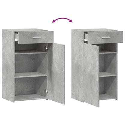 Dressoir 50x42,5x93 cm bewerkt hout betongrijs