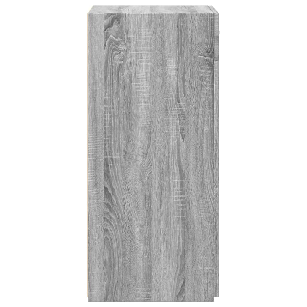Dressoir 50x42,5x93 cm bewerkt hout grijs sonoma eikenkleurig
