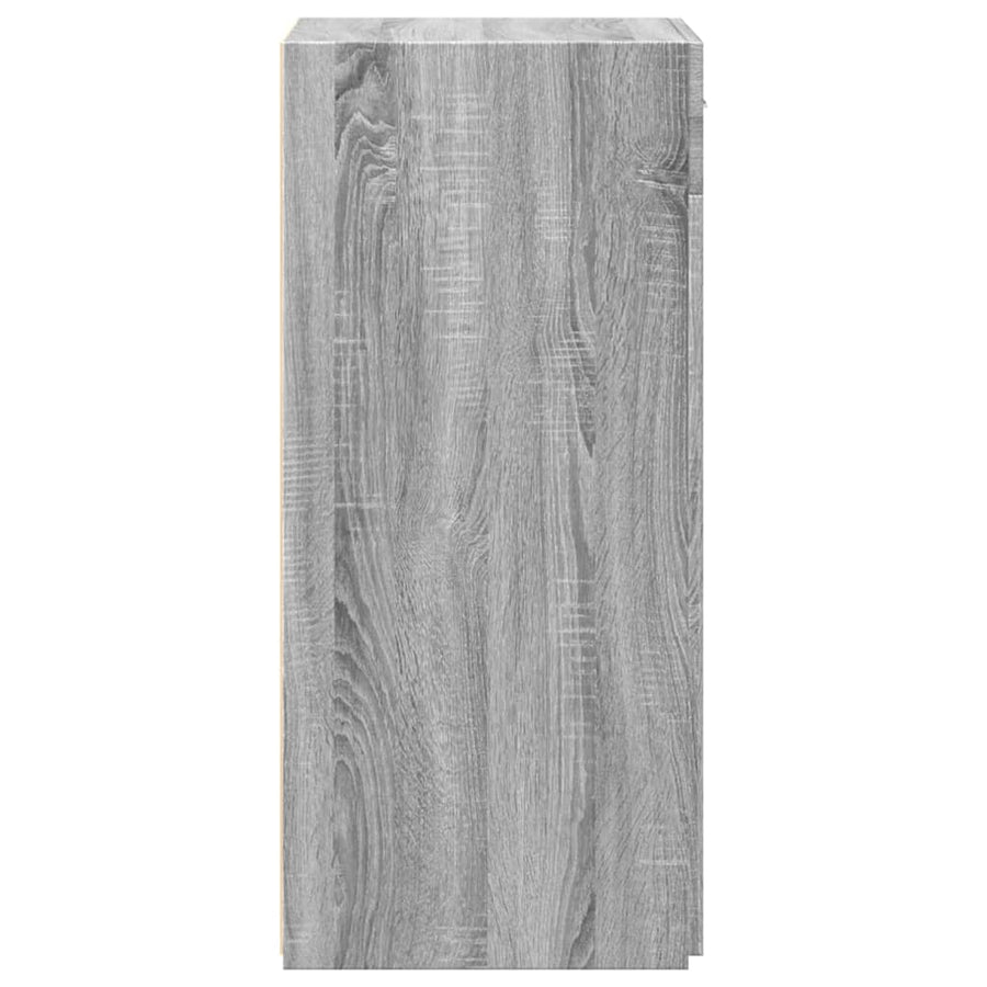 Dressoir 50x42,5x93 cm bewerkt hout grijs sonoma eikenkleurig