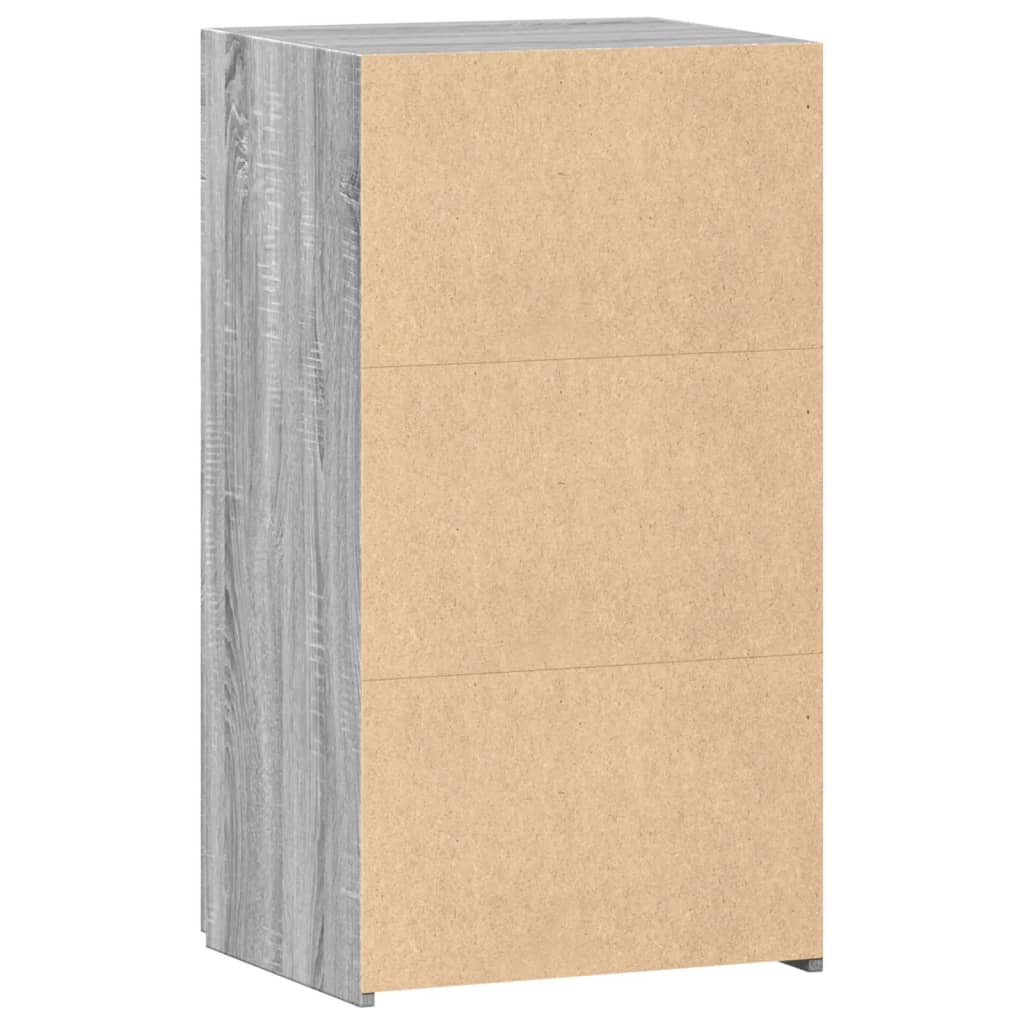 Dressoir 50x42,5x93 cm bewerkt hout grijs sonoma eikenkleurig