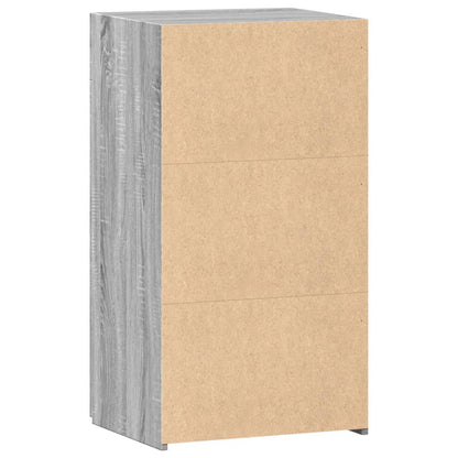 Dressoir 50x42,5x93 cm bewerkt hout grijs sonoma eikenkleurig