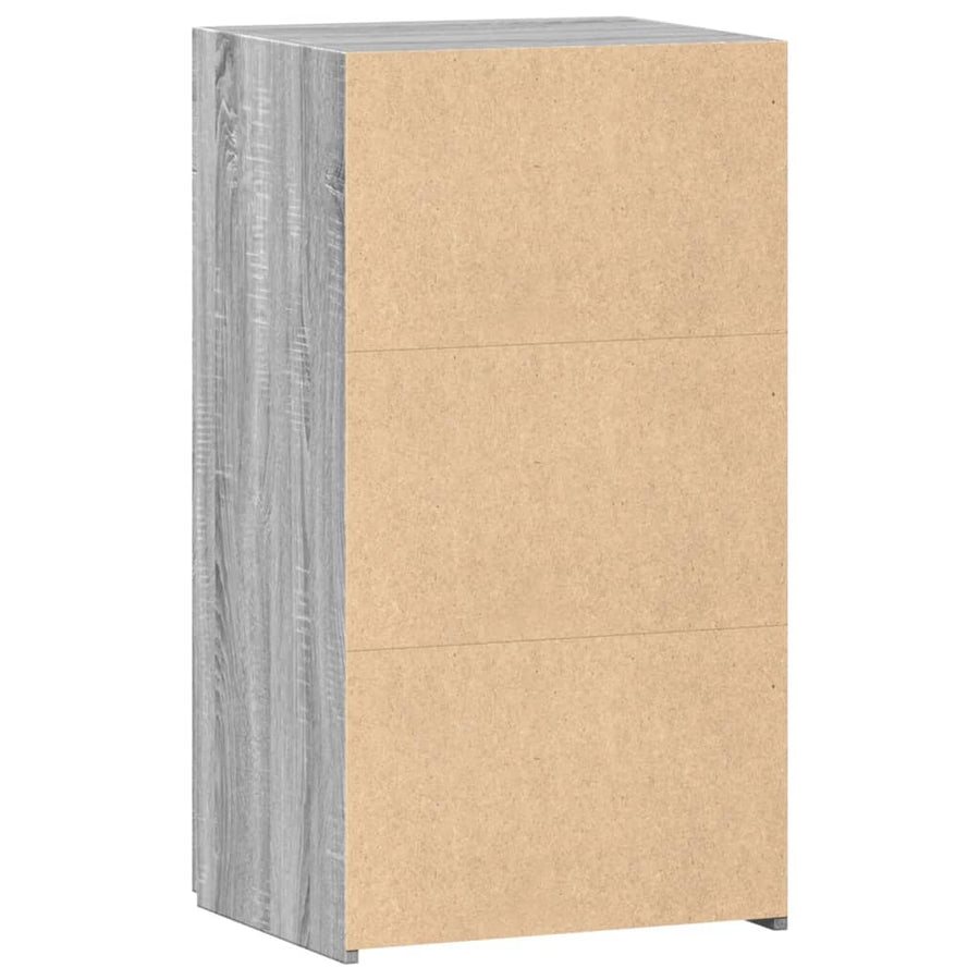 Dressoir 50x42,5x93 cm bewerkt hout grijs sonoma eikenkleurig