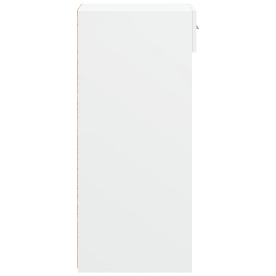Dressoir 30x42,5x93 cm bewerkt hout wit