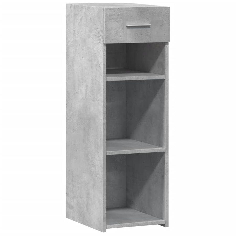Dressoir 30x42,5x93 cm bewerkt hout betongrijs