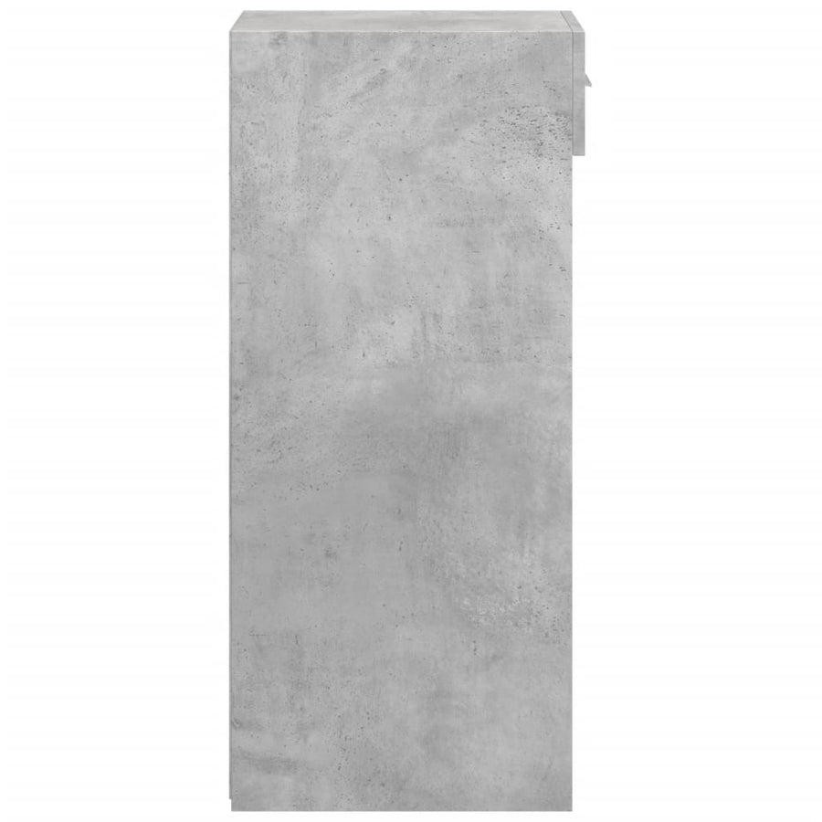 Dressoir 30x42,5x93 cm bewerkt hout betongrijs