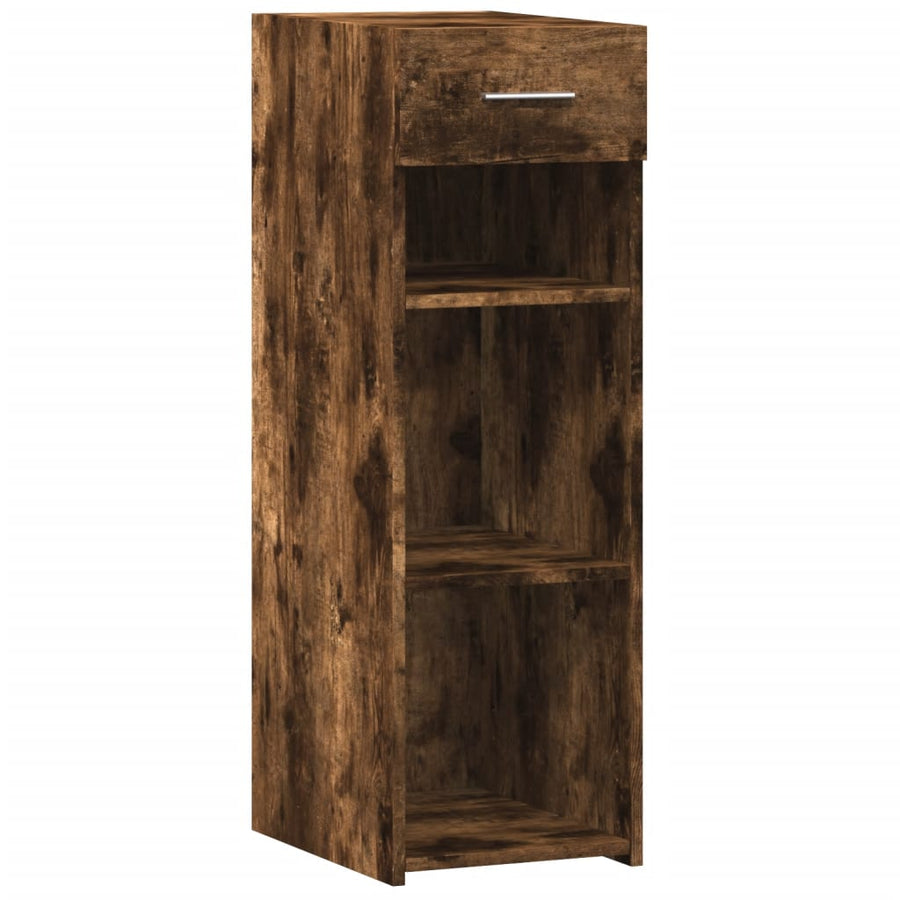 Dressoir 30x42,5x93 cm bewerkt hout gerookt eikenkleurig