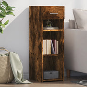 Dressoir 30x42,5x93 cm bewerkt hout gerookt eiken