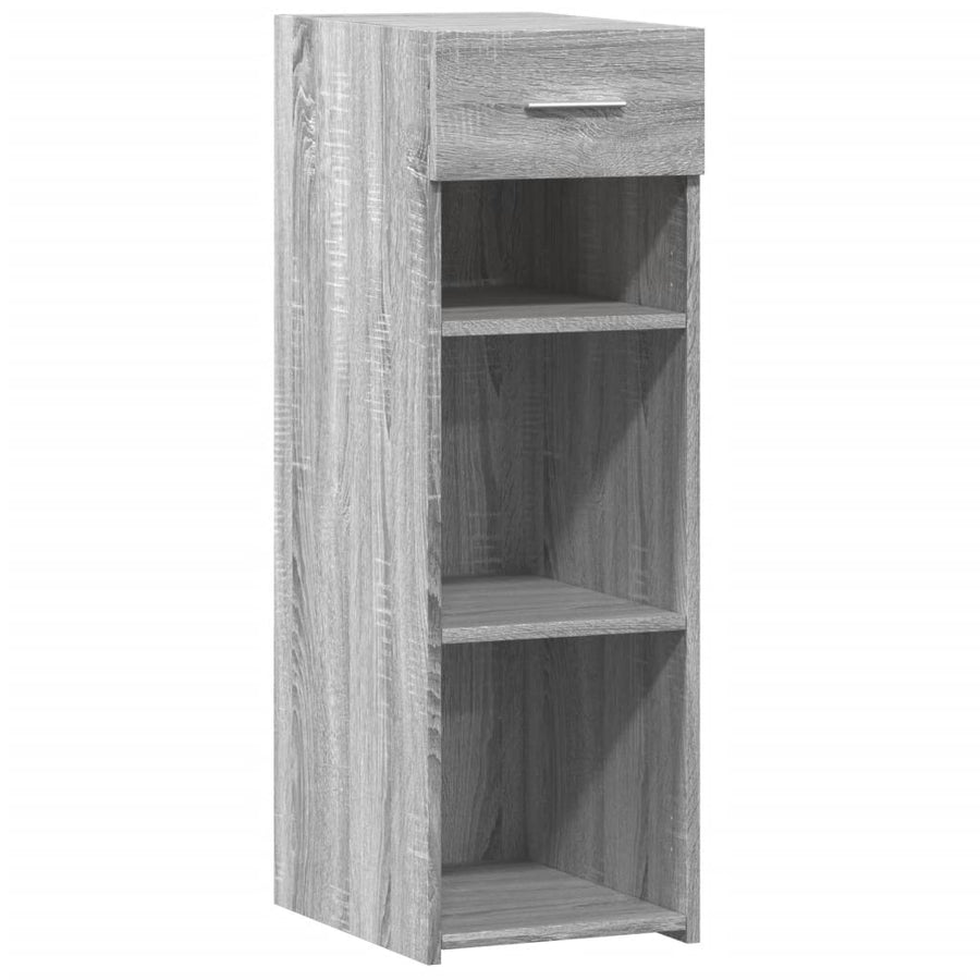 Dressoir 30x42,5x93 cm bewerkt hout grijs sonoma eikenkleurig