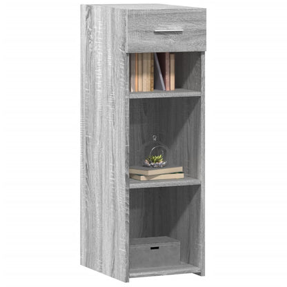 Dressoir 30x42,5x93 cm bewerkt hout grijs sonoma eikenkleurig