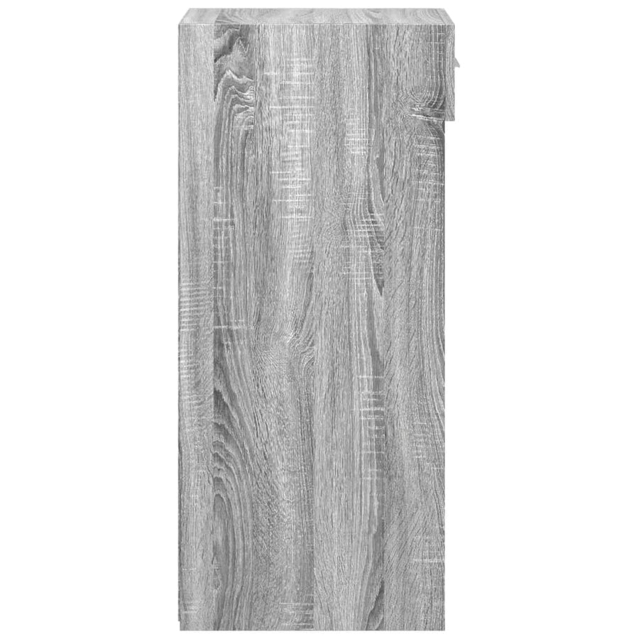 Dressoir 30x42,5x93 cm bewerkt hout grijs sonoma eikenkleurig