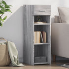Dressoir 30x42,5x93 cm grijs bewerkt hout