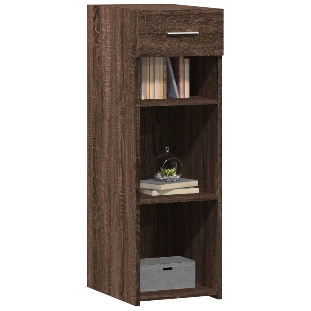 Dressoir 30x42,5x93 cm bewerkt hout bruin eikenkleur