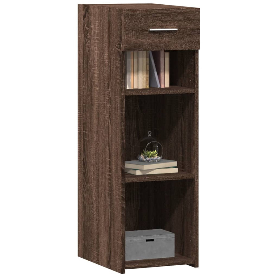 Dressoir 30x42,5x93 cm bewerkt hout bruin eikenkleur