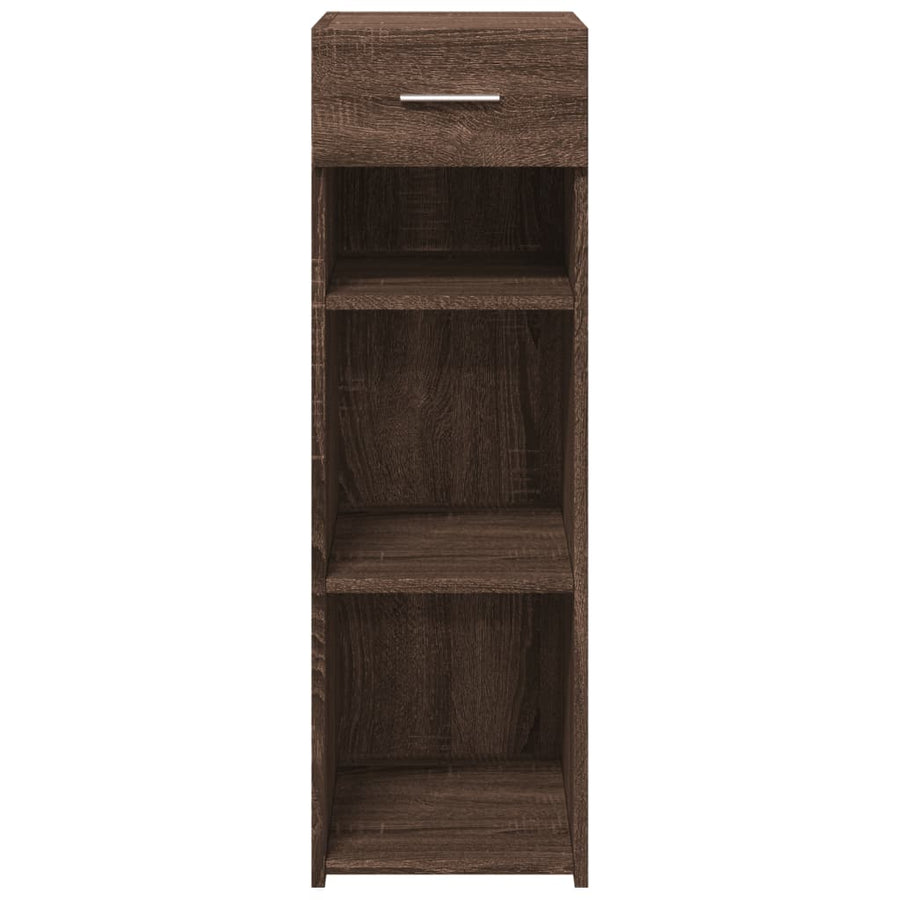 Dressoir 30x42,5x93 cm bewerkt hout bruin eikenkleur
