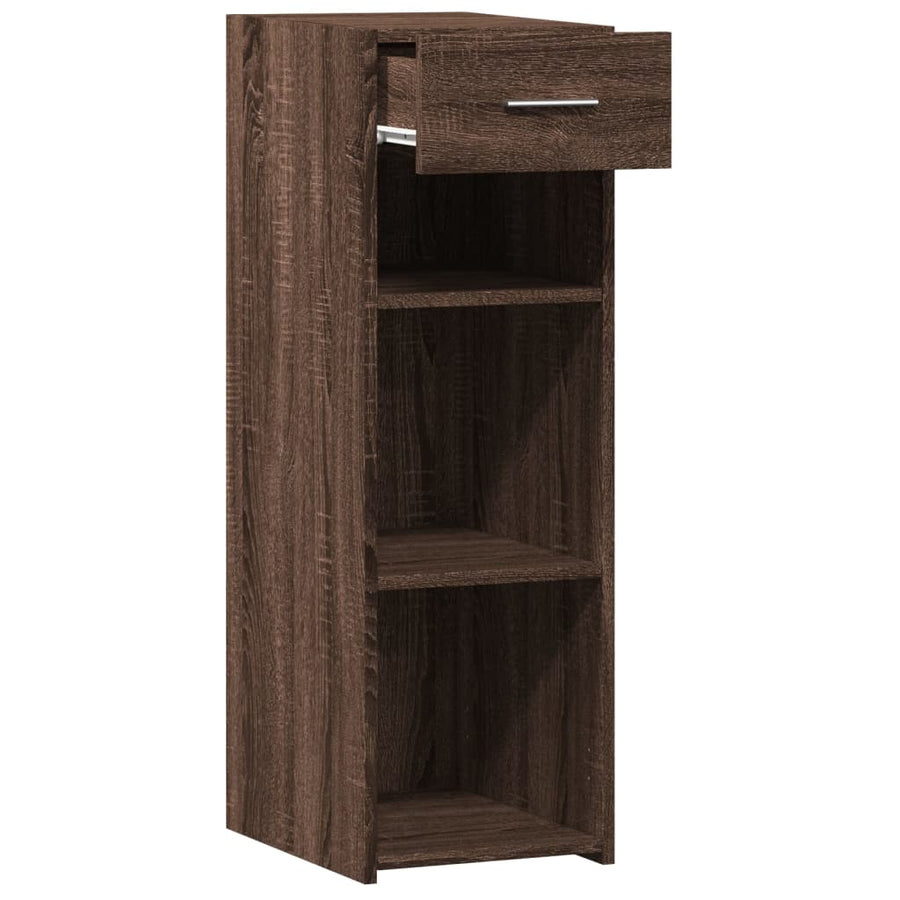Dressoir 30x42,5x93 cm bewerkt hout bruin eikenkleur