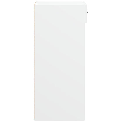 Dressoir 40x42,5x93 cm bewerkt hout wit